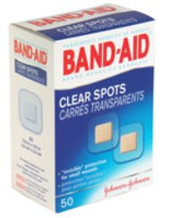 J & J Sales  38137004708 Adhesive Spot Bandage Band-Aid 7/8 X 7/8 Inch Plastic Round Clear Sterile