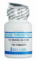 Western Research Lab  64727330801 Nature-Throid Thyroid, Porcine 130 mg Tablet Bottle 100 Tablets