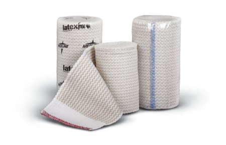 Medline  MDS087104LF Compression Bandage 4 Inch X 10 Yard Hook and Loop Closure Tan NonSterile Standard Compression