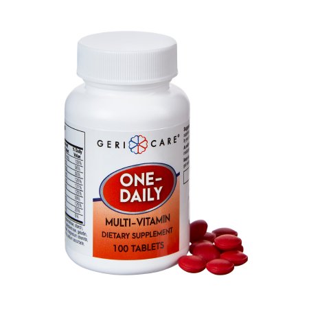 Geri-Care  501-01-GCP Multivitamin Supplement Geri-Care Tablet 100 per Bottle