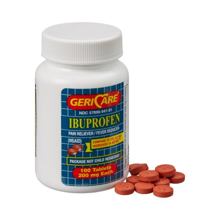 Geri-Care  60-941-01 Pain Relief Geri-Care 200 mg Strength Ibuprofen Tablet 100 per Bottle