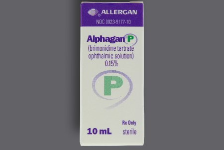 Allergan Pharmaceutical  00023917710 Alphagan P Brimonidine Tartrate 0.15% Solution Dropper Bottle 10 mL