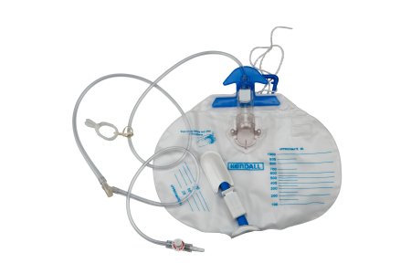 Cardinal  6510- Urinary Drain Bag Dover Anti-Reflux Valve Sterile 1000 mL Plastic