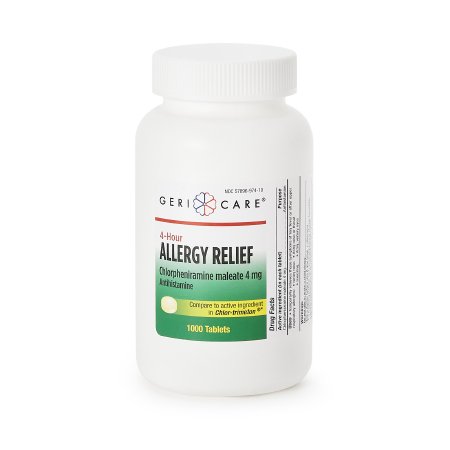 Geri-Care  784-10-HST Allergy Relief Health*Star 4 mg Strength Tablet 1,000 per Bottle