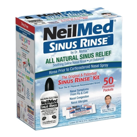 Neilmed Products  05928000100 Saline Nasal Rinse Kit Neilmed Sinus Rinse 0.65% Strength 50 Packets