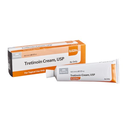 Teva  00472011745 Tretinoin 0.025% Cream Tube 45 Gram