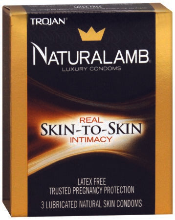 Armkel LLC  22600098050 Condom Trojan Naturallamb Lubricated 3 per Box