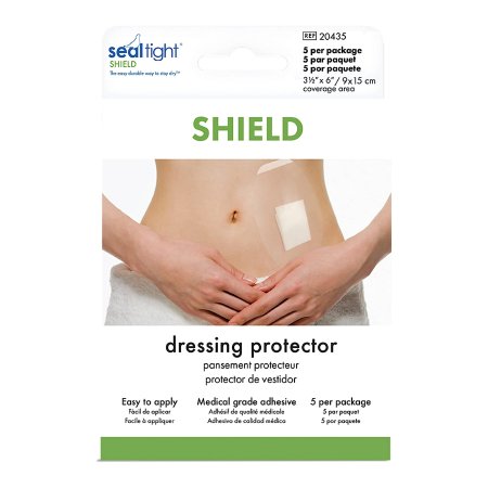 Brownmed  20435 Shield Dressing SEAL-TIGHT 8 L X 5 W Inch, 6 L X 3.5 W Inch Coverage Area