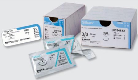 Tissue Seal LLC  C0266655 Nonabsorbable Suture without Needle Silkam Silk Braided Size 3-0