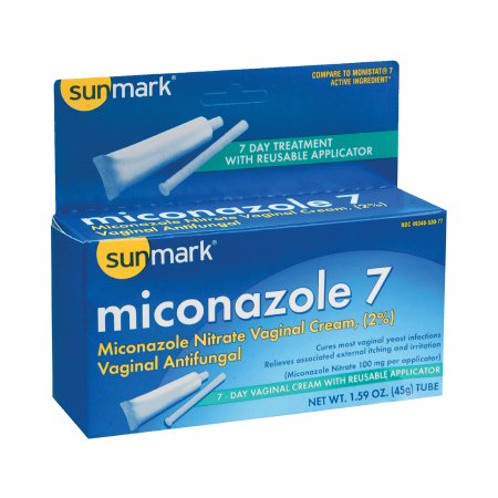 McKesson Brand 49348053077 Vaginal Antifungal sunmark 2% Strength / 100 mg Cream 1.59 oz. Tube