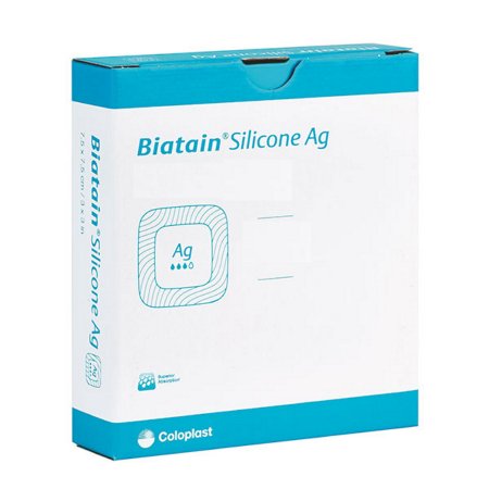 Coloplast  3765 Silver Alginate Dressing Biatain Alginate Ag 6 X 6 Inch Square Sterile