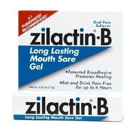 Blairex Labs  50486055032 Oral Pain Relief Zilactin-B 10% Strength Benzocaine Oral Gel 0.25 oz.