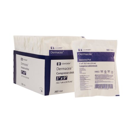 Cardinal  7196D Abdominal Pad Dermacea 5 X 9 Inch 1 per Pack Sterile Rectangle