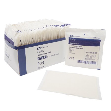 Cardinal  9190A Abdominal Pad Curity 5 X 9 Inch 1 per Pack Sterile Rectangle