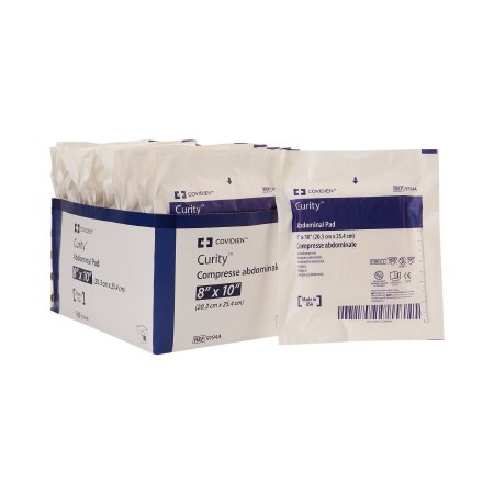 Cardinal  9194A Abdominal Pad Curity 8 X 10 Inch 1 per Pack Sterile Rectangle