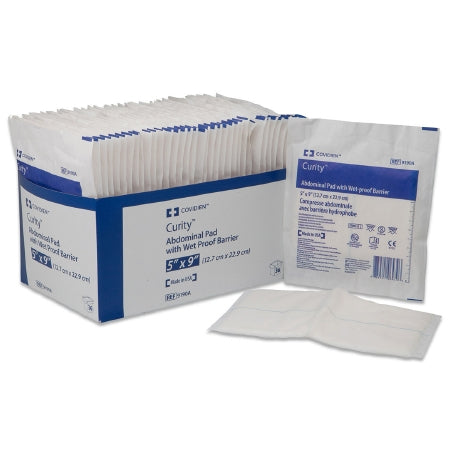 Cardinal  8192A Abdominal Pad Curity 7-1/2 X 8 Inch 648 per Case NonSterile Rectangle