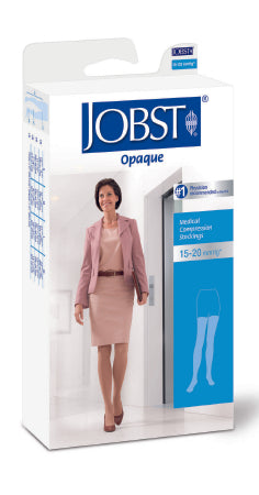 BSN Medical 115510 Compression Stocking JOBST Opaque Thigh High Large Natural Closed Toe