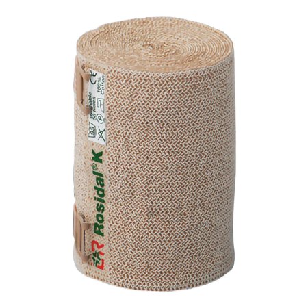 Patterson Medical Supply  55977403 Compression Bandage Rosidal K 4 Inch X 5-1/2 Yard Clip Detached Closure Tan NonSterile High Compression