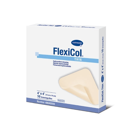 Hartmann  48640000 Thin Hydrocolloid Dressing FlexiCol 4 X 4 Inch Square