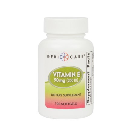 Geri-Care  751-01-GCP Vitamin Supplement Geri-Care Vitamin E 200 IU Strength Softgel 100 per Bottle