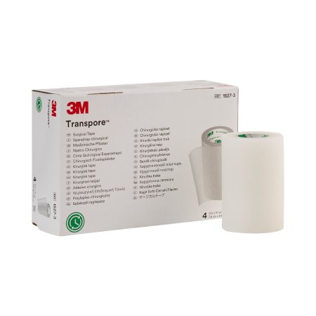 3M  1527-3 Medical Tape 3M Transpore Transparent 3 Inch X 10 Yard Plastic NonSterile