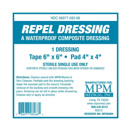 MPM Medical  MP00084 Composite Dressing Repel 6 X 6 Inch Square Sterile