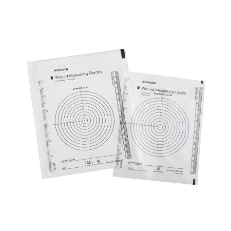 McKesson Brand 533-30012100 Wound Measuring Guide McKesson Metric / English Clear Plastic 5 X 7 Inch