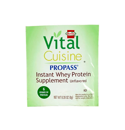 Hormel Food Sales 15309 Oral Supplement Hormel Vital Cuisine PROPASS Unflavored Powder 0.28 oz. Individual Packet