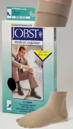 BSN Medical 110339 Compression Socks JOBST for Men Classic Knee High X-Large Navy Closed Toe