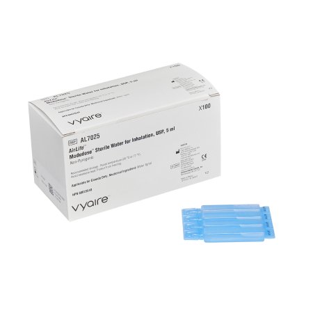 Vyaire Medical  AL7025 Suctioning Solution AirLife Modudose Sterile Water Not for Injection Unit Dose Vial 5 mL