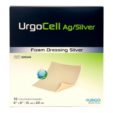 Urgo Medical North America LLC  509346 Silver Foam Dressing UrgoCell Ag 6 X 8 Inch Rectangle Sterile