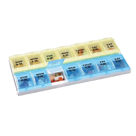 Apothecary Products  67828 Pill Organizer EZY Dose Adult-Lock 2X-Large 7 Day 2 Dose