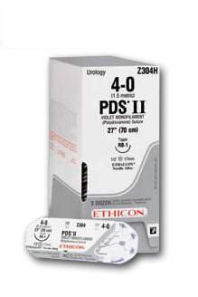 J & J Healthcare Systems  PDP333H Absorbable Antibacterial Suture with Needle PDS Plus Polydioxanone with Irgacare MP CT-2 1/2 Circle Taper Point Needle Size 2 - 0 Monofilament