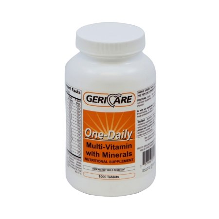 Geri-Care  531-10-GCP Multivitamin Supplement with Minerals Geri-Care Tablet 1,000 per Bottle