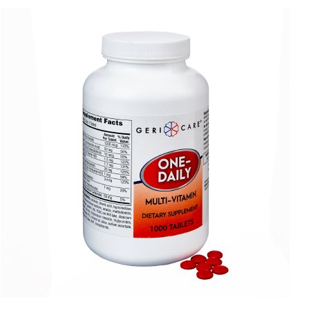 Geri-Care  501-10-GCP Multivitamin Supplement Geri-Care Tablet 1,000 per Bottle