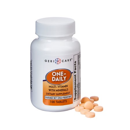 Geri-Care  531-01-GCP Multivitamin Supplement with Minerals Geri-Care Tablet 100 per Bottle