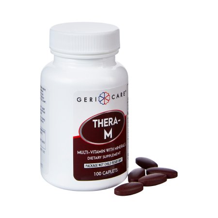 Geri-Care  621-01-GCP Multivitamin Supplement with Minerals Geri-Care Tablet 100 per Bottle