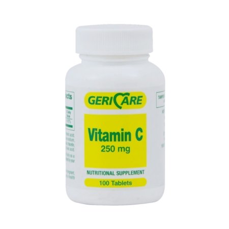 Geri-Care  831-01-GCP Vitamin C Supplement Geri-Care Ascorbic Acid 250 mg Strength Tablet 100 per Bottle