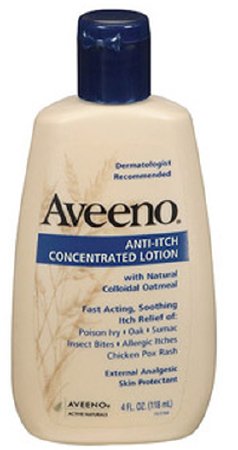 J & J Sales  08137003690 Itch Relief Aveeno Anti-Itch 3% Strength Lotion 4 oz. Bottle