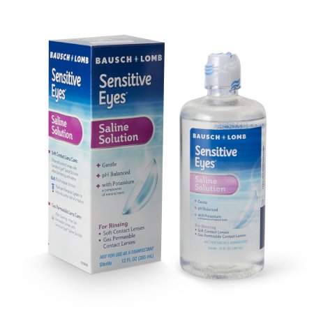 Bausch & Lomb  10119000238 Contact Lens Solution Sensitive Eyes Plus 12 oz. Solution