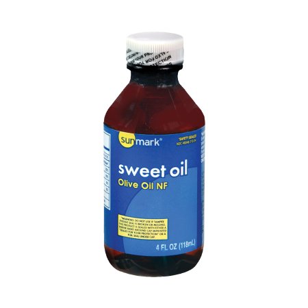 McKesson Brand 49348071334 Sweet Oil sunmark 4 oz. Oil 100% Strength Olive Oil