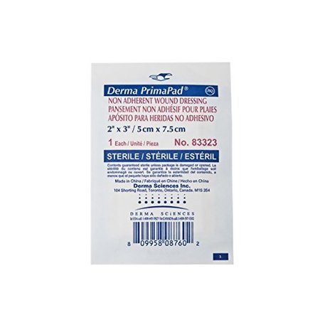 Gentell  83323 Non-Adherent Absorbent Pad Primapad 2 X 3 Inch Sterile 1-Ply Rectangle