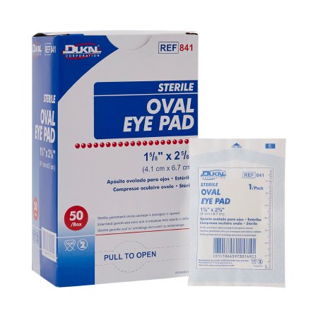 Dukal  841 Eye Pad Dukal 1-5/8 X 2-5/8 Inch