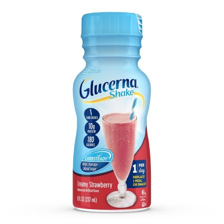 Abbott Nutrition 57807 Oral Supplement Glucerna Original Shake Creamy Strawberry Flavor Liquid 8 oz. Bottle