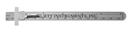 Integra Lifesciences  PM-0676 Measuring Ruler Graduated Stainless Steel 6 Inch