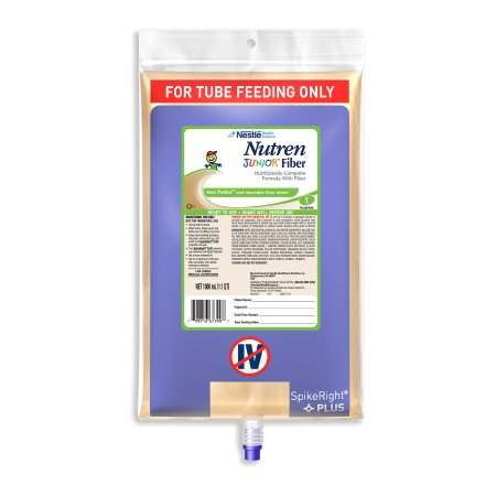 Nestle Healthcare Nutrition 00798716774000 Pediatric Tube Feeding Formula Nutren Junior Fiber 1000 mL Bag Liquid Fiber