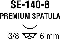 Medtronic MITG  N-2717-K Nonabsorbable Suture with Needle Monosof~Dermalon Nylon SE-140-8 3/8 Circle Spatula Needle Size 9 - 0 Monofilament