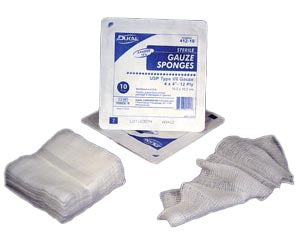 Dukal  3312H Gauze Sponge Dukal 3 X 3 Inch 200 per Pack NonSterile 12-Ply Square