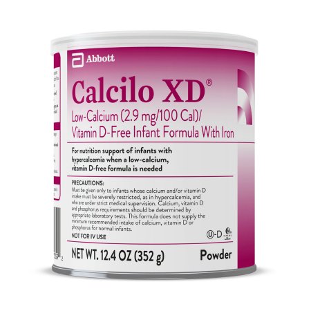 Abbott Nutrition 53328 Infant Formula Calcilo XD 12.4 oz. Can Powder Low Calcium Hypercalcemia