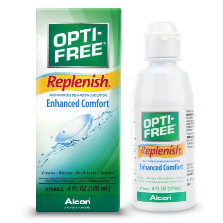 Alcon  00065035604 Contact Lens Solution Opti Free Replenish 4 oz. Solution